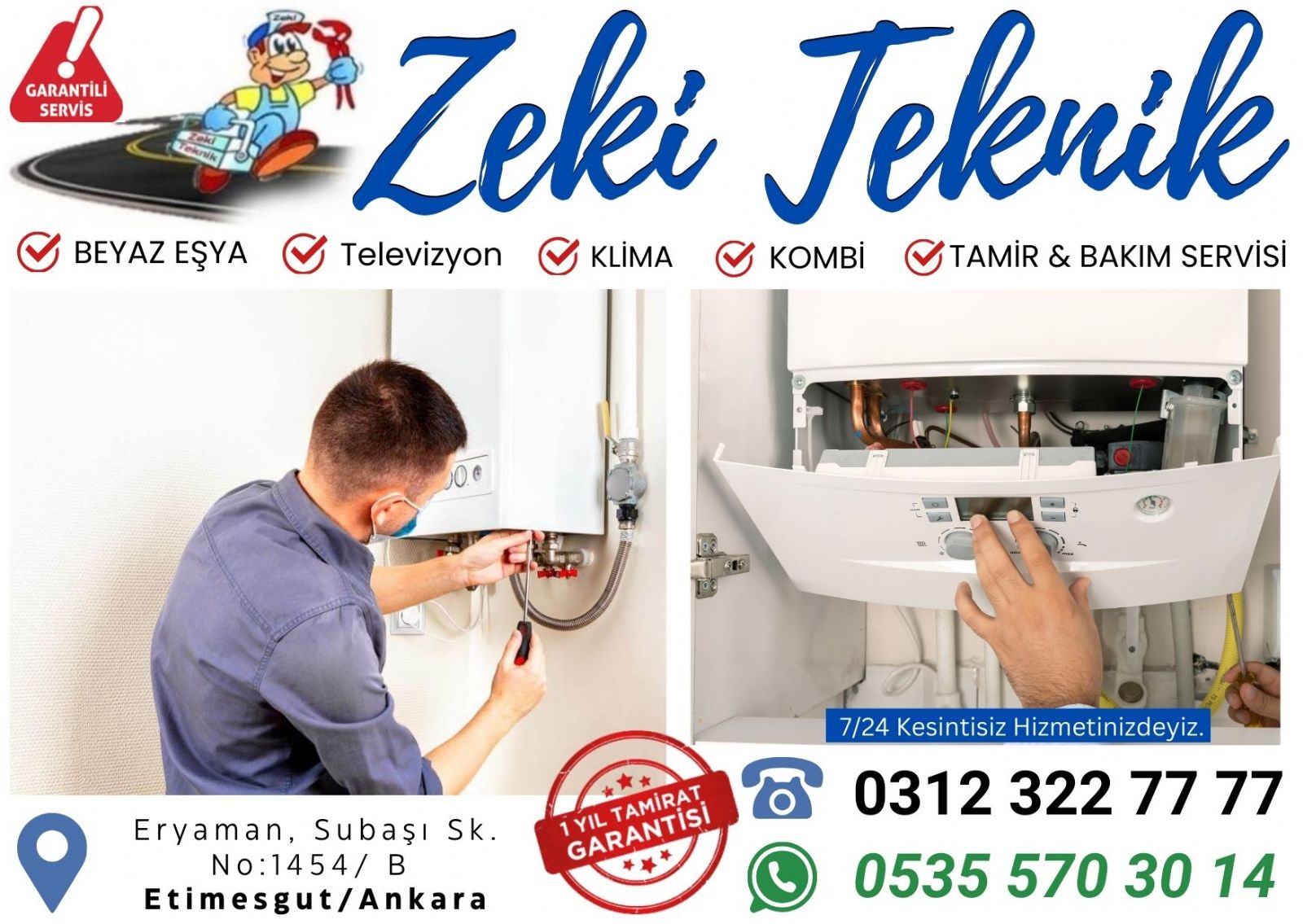 Eryaman Kombi Servisi